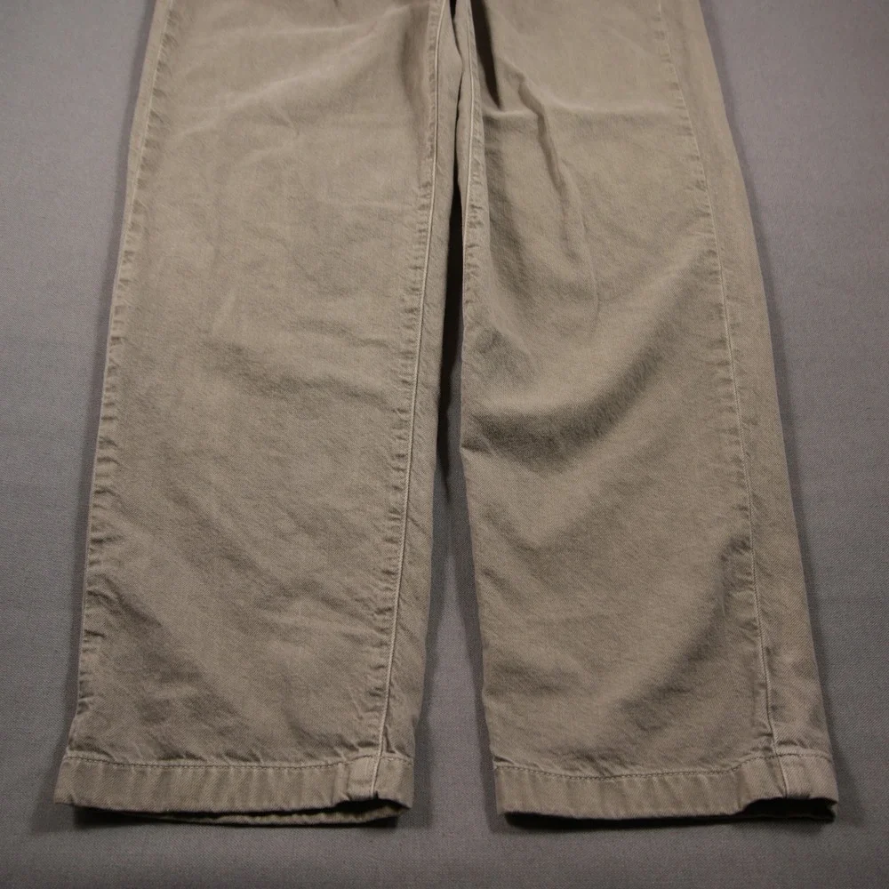 Marine Layer Relaxed Fit Pleated Front Men Chino Trousers Fits 31x28 Coastal